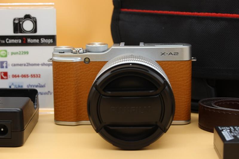 ขาย Fuji X-A2 + lens 16-50mm (สีน้ำตาล) สภาพสวย เครื่องอดีตประกันร้าน เมนูไทย เครื่องไม่เคยตก-หล่น มีWIFIในตัว ใช้งานครบเต็มระบบ จอติดฟิล์มแล้ว อุปกรณ์พร้อ