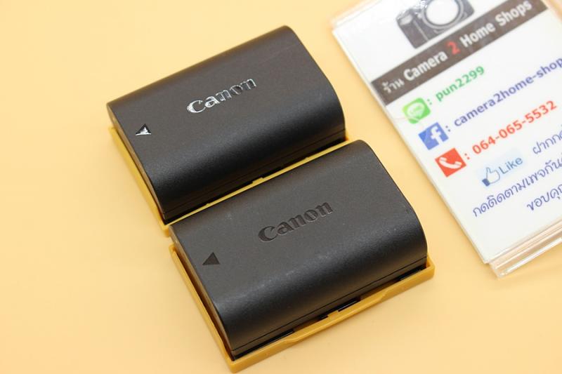 Canon Battery LP-E6N (ของแท้) มือสอง สภาพสวย ใช้งานปกติ ไม่บวม ใช้ได้กับกล้อง   - EOS 5D II  - EOS 5D III  - EOS 60D  - EOS 6D  - EOS 6D II - EOS 60Da  - E