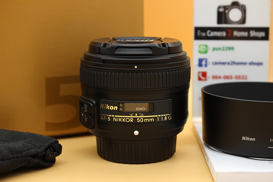 ขาย Nikon Lens AF-S 50mm F/1.8G สภาพสวยใหม่ ไร้ฝ้า รา อดีตประกันศูนย์ อุปกรณ์ครบกล่อง พร้อมHood  อุปกรณ์และรายละเอียดของสินค้า 1.Nikon Lens AF-S 50mm F/1.8