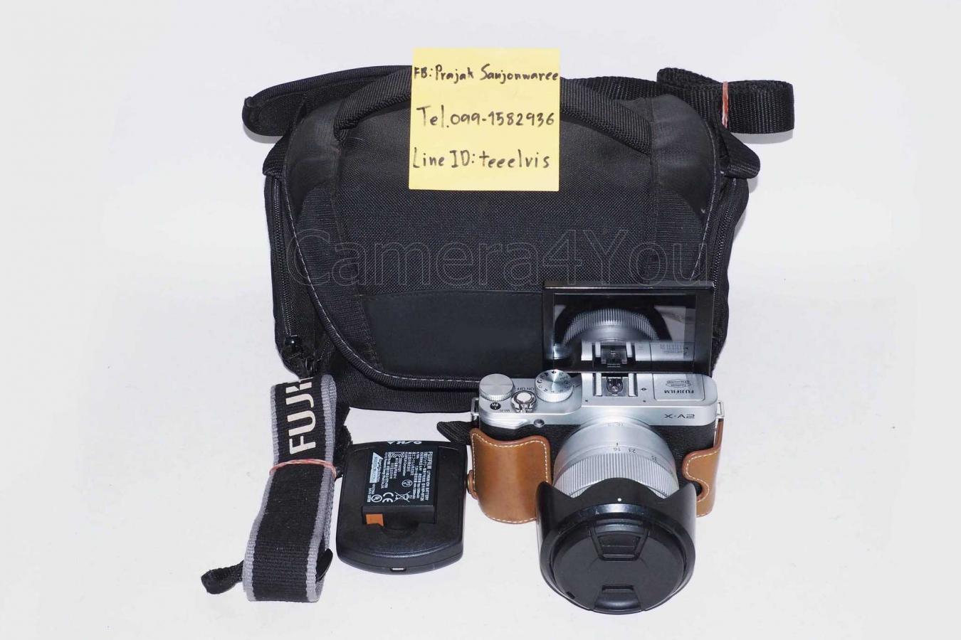 ขายกล้อง Fuji XA-2 พร้อมเลนส์ 16-50mm f3.5-5.6 OIS II  สภาพใหม่ ใช้งานปกติ แถมเคสและกระเป๋ากล้องให้ ไม่มีกล่อง