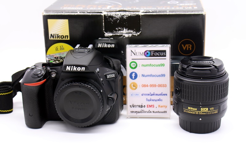 Nikon D5500+เลนส์ AF-S 18-55mm VR II สภาพสวย เมนูภาษาไทย ใช้งานได้ปกติ ประกันหมดแล้ว อุปกรณ์พร้อมกล่อง
