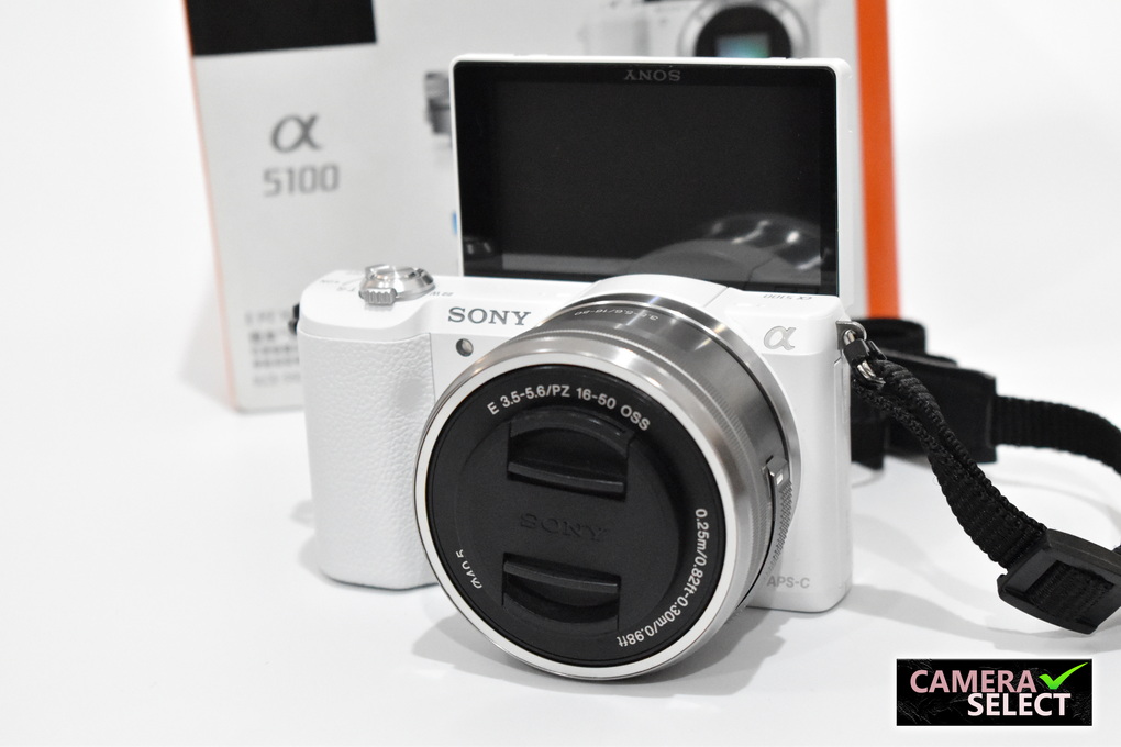 กล้อง Sony A5100 kit 16-50 oss สีขาว สภาพสวย 9/10 การทำงานปกติเต็มระบบ อดีตประกันร้าน ของครบยกกล่อง 