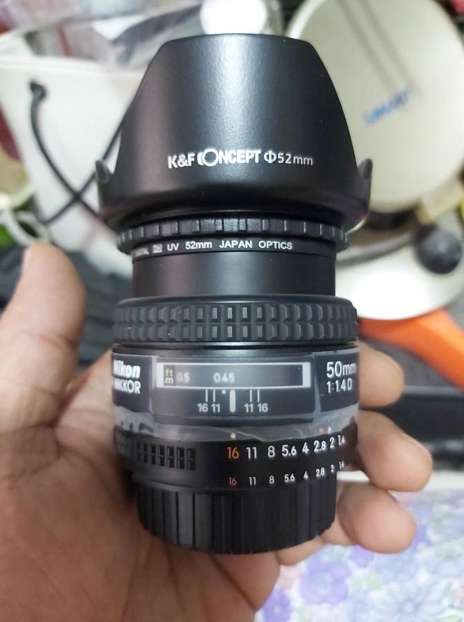 เลนส์ Nikon 50mm f1.4D สภาพสวยงาม โบเก้อย่างสวย