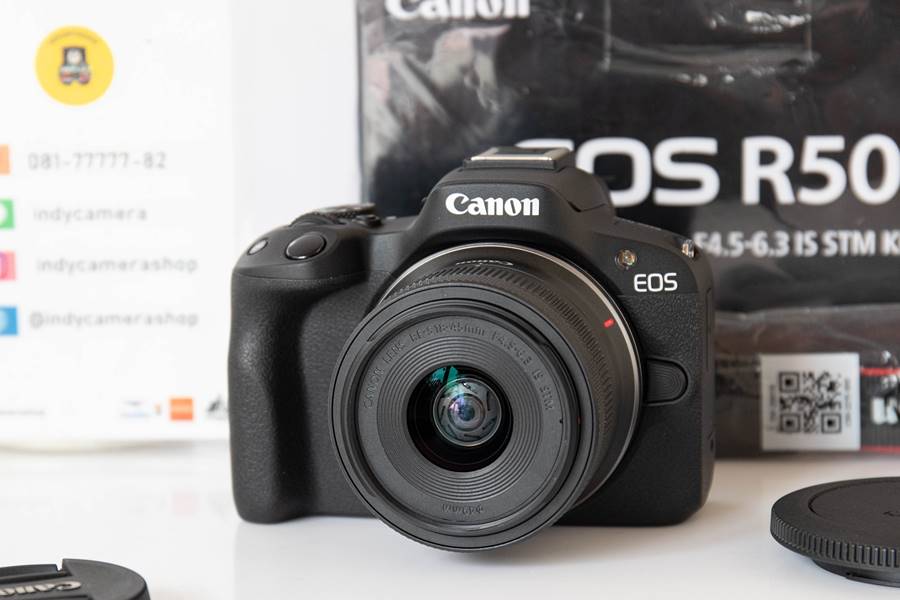Canon EOS R50 พร้อมเลนส์ RF-S18-45mm สภาพใหม่ มีประกันศูนย์