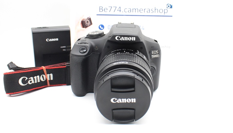 ขาย Canon EOS 1500D lens 18-55 IS II เมนูไทย อุปกรณ์พร้อมกระเป๋า ใช้งานปกติ