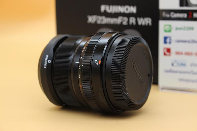 ขาย Lens Fujinon XF 23 F2 R WR (สีดำ) สภาพสวยใหม่ ไร้ฝ้า รา ใช้งานน้อย เลนส์ประกันศูนย์ มีประกันเพิ่ม 3ปี ถึง 01-09-2021 อุปกรณ์ครบกล่อง  อุปกรณ์และรายละเอ