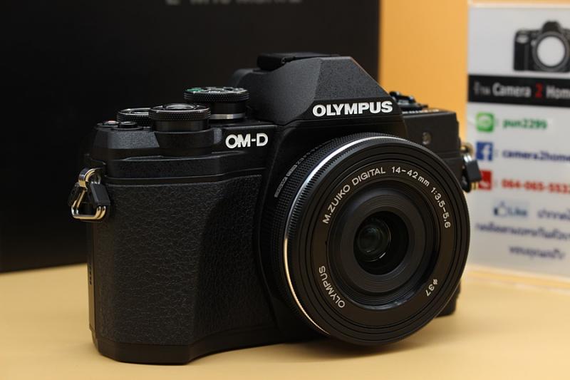 ขาย Olympus OMD EM10 Mark III + Lens 14-42mm(สีดำ)  เครื่องอดีตประกันร้าน สภาพสวยใหม่ ใช้งานน้อย ชัตเตอร์ 2,158 รูป เมนูไทย มีWiFiในตัว จอติดฟิล์มแล้ว  อุป