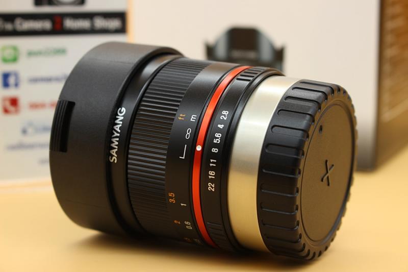 ขาย Lens SAMYANG 8mm F2.8 Fish eye (Fuji X Mount)สภาพสวย อดีตประกันศูนย์ ใช้งานน้อย ไร้ฝ้า รา ตัวหนังสือคมชัด อุปกรณ์ครบกล่อง  อุปกรณ์และรายละเอียดของสินค้