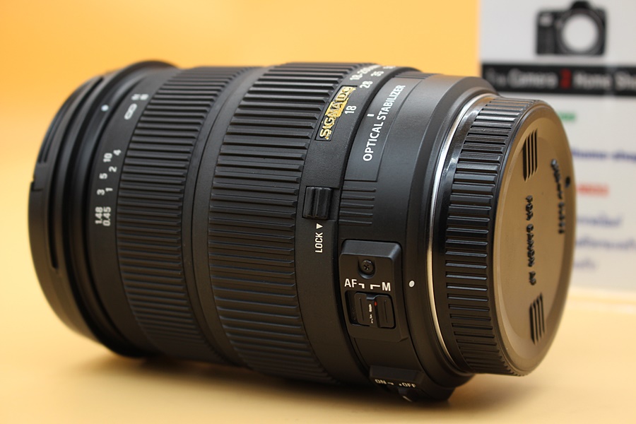 ขาย Lens Sigma 18-200 mm f/3.5-6.3 DC OS (for Canon) อดีตประกันศูนย์ สภาพสวย ไร้ฝุ่น ฝ้า รา ตัวหนังสือจาง ยางไม่บวม ซูมไม่ไหล  อุปกรณ์และรายละเอียดของสินค้