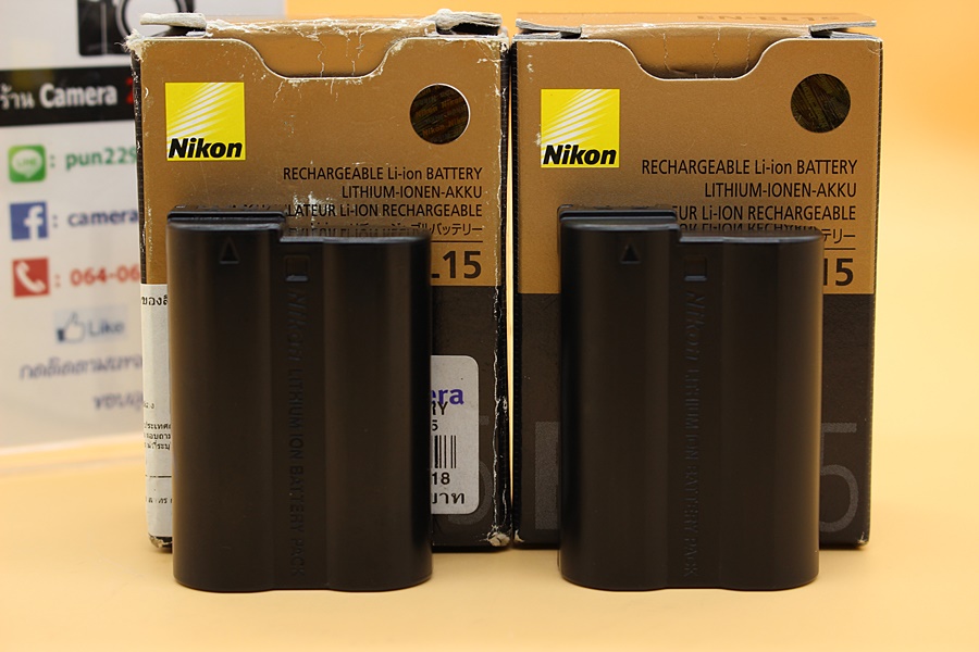 ขาย Battery Nikon EN-EL15 (ของแท้) มือสอง สภาพพร้อมใช้งาน ไม่เสื่อม ไม่บวม