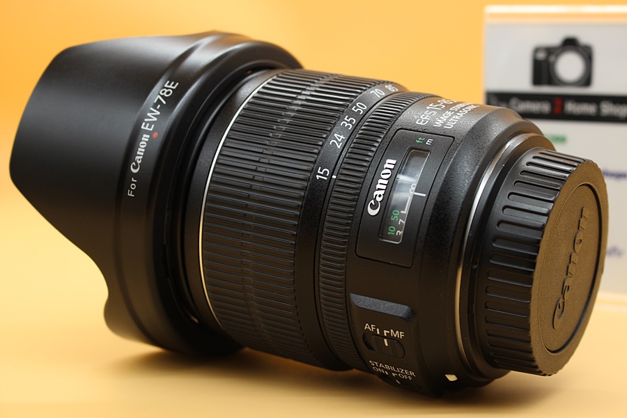 ขาย Lens Canon EFS 15-85mm F/3.5-5.6 IS USM สภาพสวย อดีตประกันร้าน ไร้ฝ้า รา ตัวหนังสือคมชัด พร้อมHOOD  อุปกรณ์และรายละเอียดของสินค้า 1.lens Canon EFS 15-8