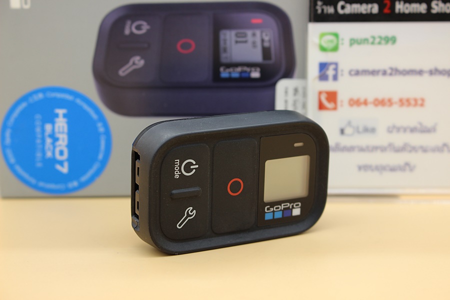 ขาย Gopro Smart Remote 2.0 สภาพสวย อุปกรณ์ครบกล่อง   ********************************* ราคา 1,790 บาท      สนใจสินค้าโทร 064-065-5532  K.อันปัน  Line : pun