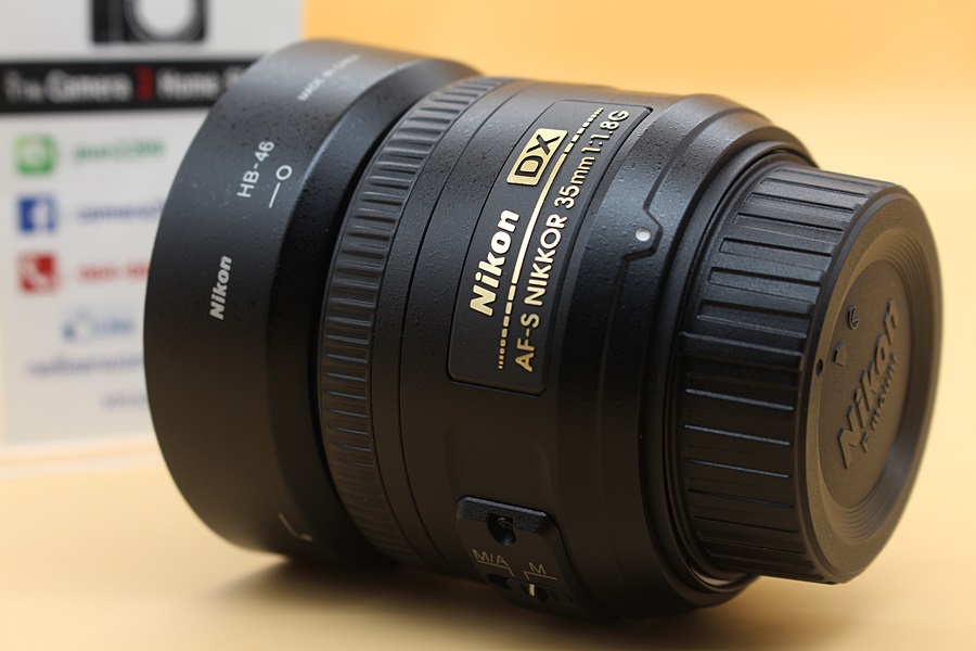 ขาย Nikon Lens AF-S DX 35mm F/1.8G สภาพสวย ไร้ฝ้า รา อดีตประกันศูนย์   อุปกรณ์และรายละเอียดของสินค้า 1.Nikon Lens AF-S DX 35mm F/1.8G  2.Hood 3.ฝาปิด Lens 