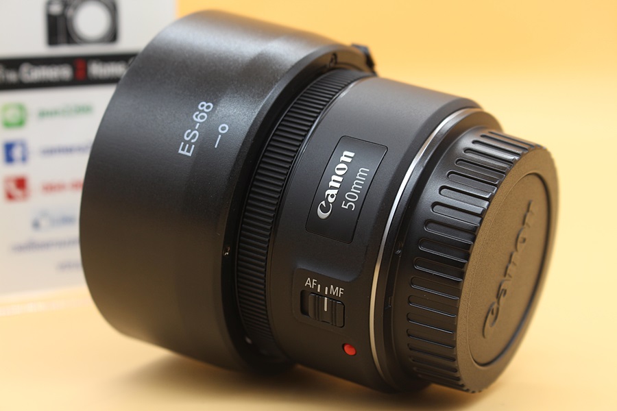 ขาย lens Canon EF 50mm f1.8 STM อดีตศูนย์ สภาพสวย ไร้ฝ้า รา พร้อมHood และ Filter  อุปกรณ์และรายละเอียดของสินค้า 1.lens Canon EF 50mm f1.8 STM 2.Hood 3.Filt