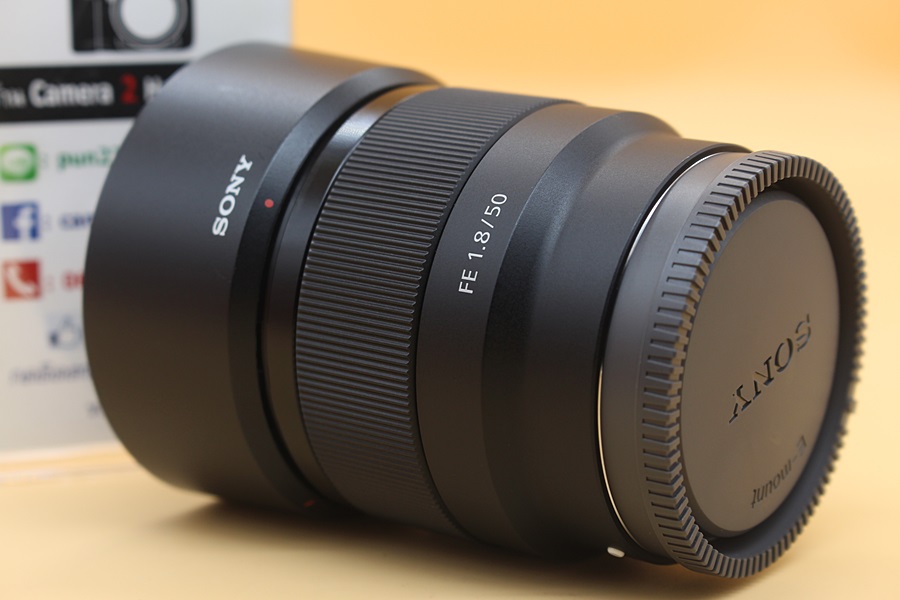 ขาย Lens Sony FE 50mm F1.8 OSS สภาพสวย อดีตประกันศูนย์ ไร้ฝ้า รา ตัวหนังสือคมชัด พร้อมHood  อุปกรณ์และรายละเอียดของสินค้า 1.Lens Sony FE 50mm F1.8 OSS 2.Ho