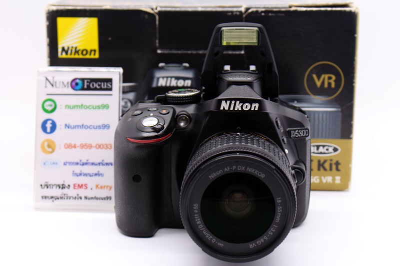 Nikon D5300 เลนส์ AF-P 18-55mm VR ประกันหมดแล้ว สภาพสวย เมนูภาษาไทย ใช้งานได้ปกติ อุปกรณ์พร้อมกล่อง