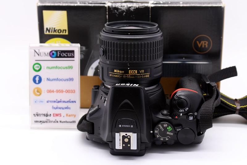 Nikon D5500+เลนส์ AF-S 18-55mm VR II สภาพสวย เมนูภาษาไทย ใช้งานได้ปกติ ประกันหมดแล้ว อุปกรณ์พร้อมกล่อง