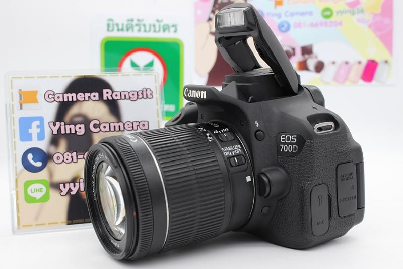 ขาย CANON EOS 700D + 18-55mm IS STM สภาพสวย เมนูไทย จอทัชกรีน ชัตเตอร์ 10,xxx รูป อดีตประกันศูนย์ จอติดฟิล์มแล้ว อุปกรณ์พร้อมกระเป๋า