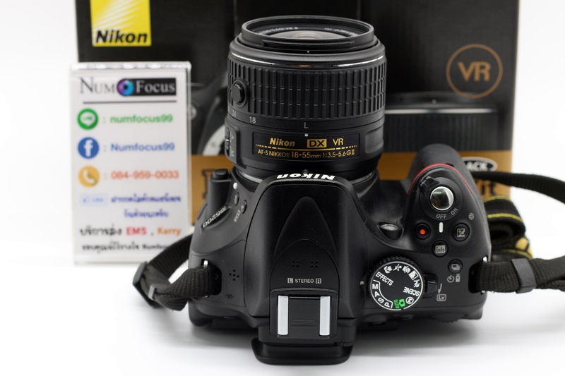 Nikon D5200 เลนส์ AF-S 18-55mm VR II อดีตประกันศูนย์ ซัตเตอร์ 5พัน สภาพสวย เมนูภาษาไทย อุปกรณ์พร้อมกล่อง