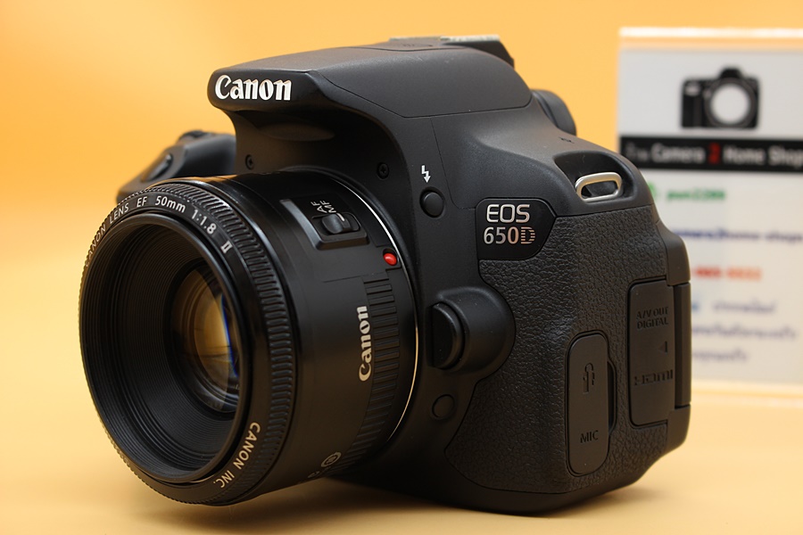 ขาย Canon EOS 650D + Lens 50mm 1.8 II สภาพสวย อดีตประกันศูนย์ ชัตเตอร์ 4,023 รูป เมนูไทย อุปกรณ์พร้อมกระเป๋า  อุปกรณ์และรายละเอียดของสินค้า 1.Body Canon EO