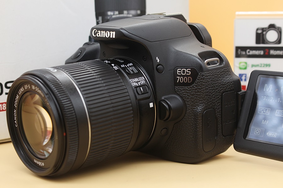 ขาย Canon EOS 700D + Lens kit 18-55mm STM อดีตประกันศูนย์ สภาพสวยใหม่ ชัตเตอร์ 7,376 รูป เมนูไทย จอทัชสกรีน อุปกรณ์ครบกล่อง  อุปกรณ์และรายละเอียดของสินค้า 
