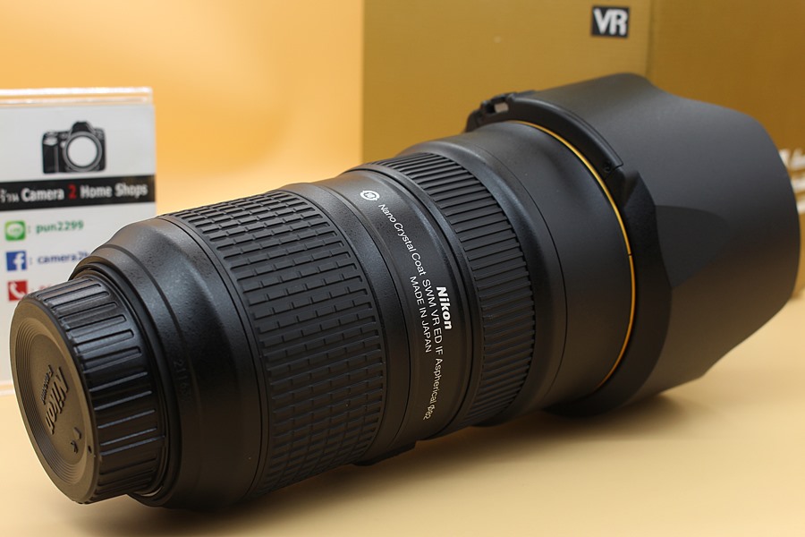 ขาย Lens Nikon AF-S NIKKOR 24-70mmf2.8E ED VR Nano อดีตประกันศูนย์ สภาพสวยใหม่มาก ไร้ฝ้า รา อุปกรณ์ครบกล่อง  อุปกรณ์และรายละเอียดของสินค้า 1.Lens Nikon AF-