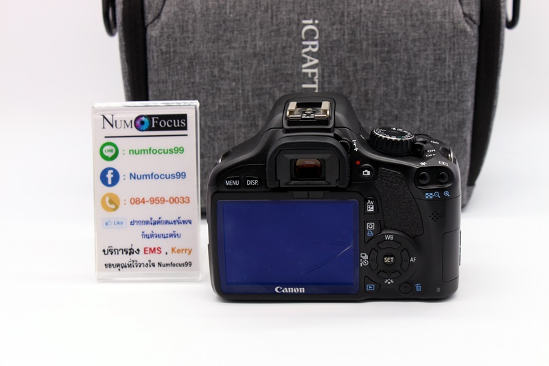 CANON EOS 550D เลนส์18-55mm IS II เมนูไทย ใช้งานน้อย ประกันหมดแล้วครับ ใช้งานปกติ อุปกรณ์พร้อมกระเป๋า