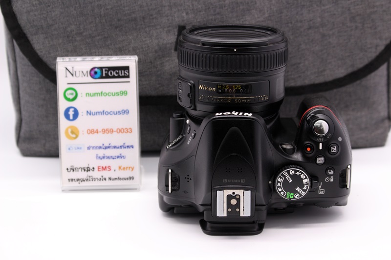 Nikon D5200 เลนส์ AF-S 50mm f1.8g ประกันหมดแล้ว เมนูภาษาไทย ใช้งานได้ปกติ อุปกรณ์พร้อมกระเป๋า