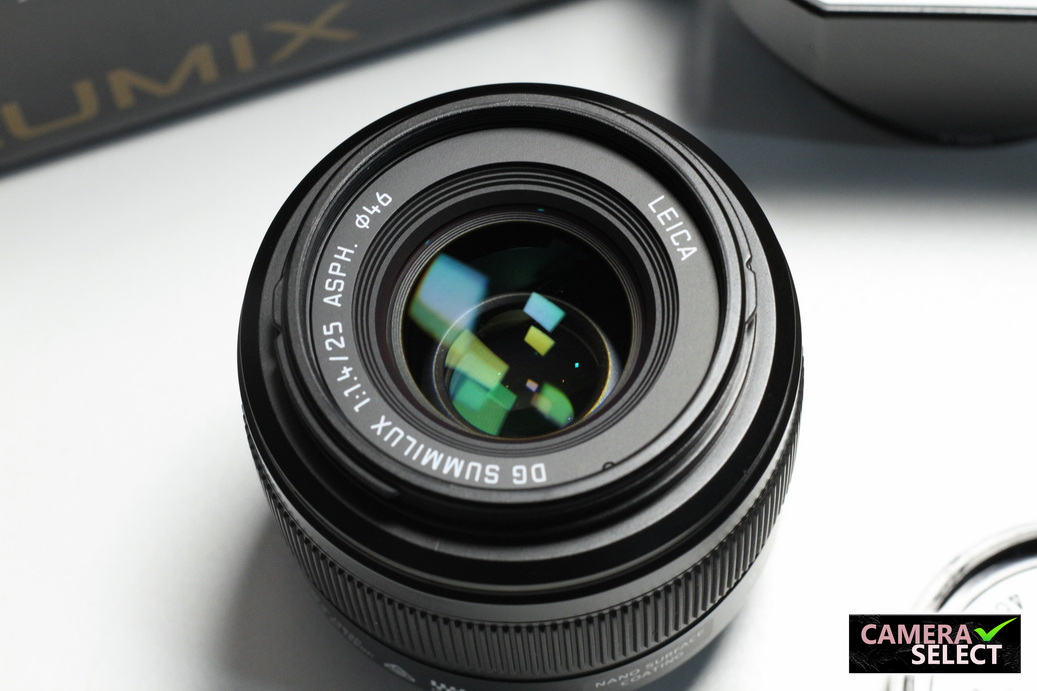 เลนส์ Panasonic Leica 25mm f1.4 DG Summilux ASPH (เมาท์m4/3) สภาพสวย9/10 ทำงานปกติเต็มระบบ เลนส์ใส ไม่มีฝ้ารา ของครบกล่อง = 8500.-