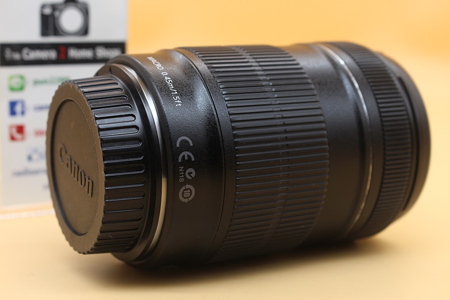 ขาย Lens Canon EF-S 18-135mm IS สภาพสวย อดีตประกันร้าน ไร้ฝ้า รา ตัวหนังสือคมชัด ยางแน่น  อุปกรณ์และรายละเอียดของสินค้า 1.Lens Canon EF-S 18-135 mm f/3.5-5