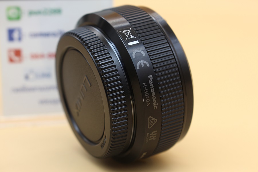 ขาย Lens Panasonic 20mm F1.7 II ASPH สีดำ สภาพสวย อดีตประกันศูนย์ ไร้ฝ้า รา  อุปกรณ์และรายละเอียดของสินค้า 1.Lens Panasonic 20mm F1.7 II ASPH สีดำ 2.ฝาปิด 