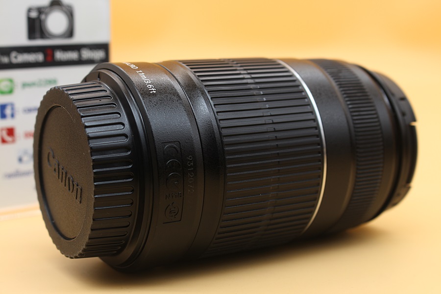 ขาย Lens Canon EF-S 55-250mm IS สภาพสวย ไร้ฝุ่น ฝ้า รา ตัวหนังสือคมชัด  อุปกรณ์และรายละเอียดของสินค้า 1.Lens Canon EF-S 55-250mm IS  2.ฝาปิดเลนส์ หน้า-หลัง