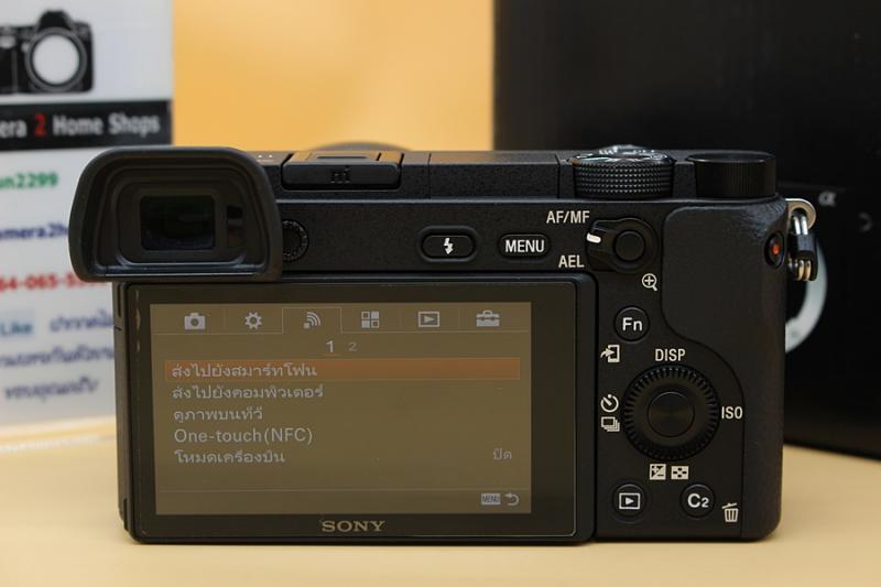 ขาย SONY A6300 + Lens kit 16-50mm (สีดำ) สภาพสวย ชัตเตอร์ 3,xxx รูป อดีตประกันศูนย์ เมนูไทย มีWIFIในตัว จอติดฟิล์มแล้ว อุปกรณ์ครบกล่อง  อุปกรณ์และรายละเอีย
