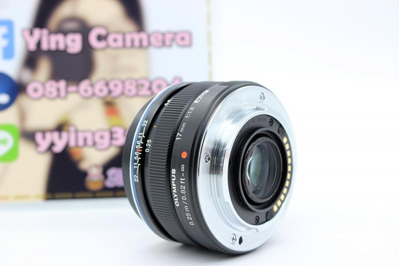 ขาย Lens Olympus M.Zuiko Digital 17mm F1.8(สีดำ) สภาพสวย ไม่มีฝ้า รา อดีตประกันศูนย์ อุปกรณ์ครบกล่อง 