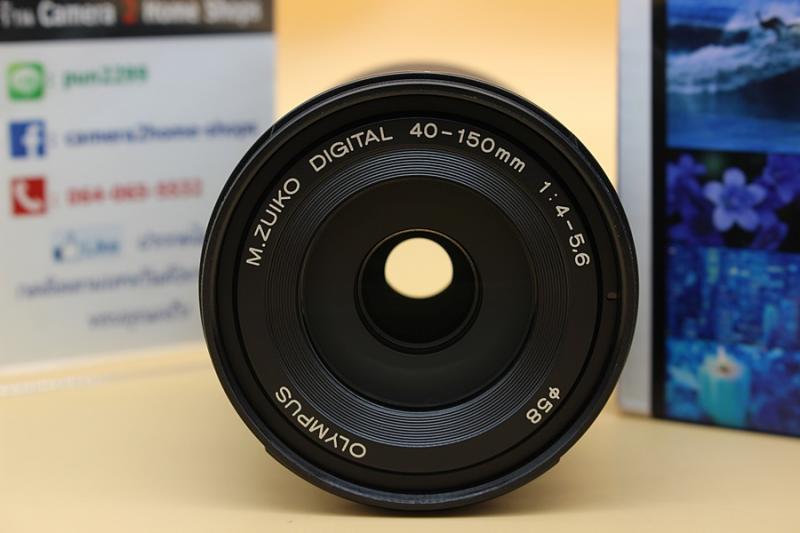 ขาย Lens OLYMPUS M ZUIKO DIGITAL 40-150mm f4.0-5.6R (สีดำ) สภาพสวยใหม่ เลนส์ประกันศูนย์ มีประกันเพิ่มอีก3ปี ถึง 04-08-65 อุปกรณ์ครบกล่อง  อุปกรณ์และรายละเอ