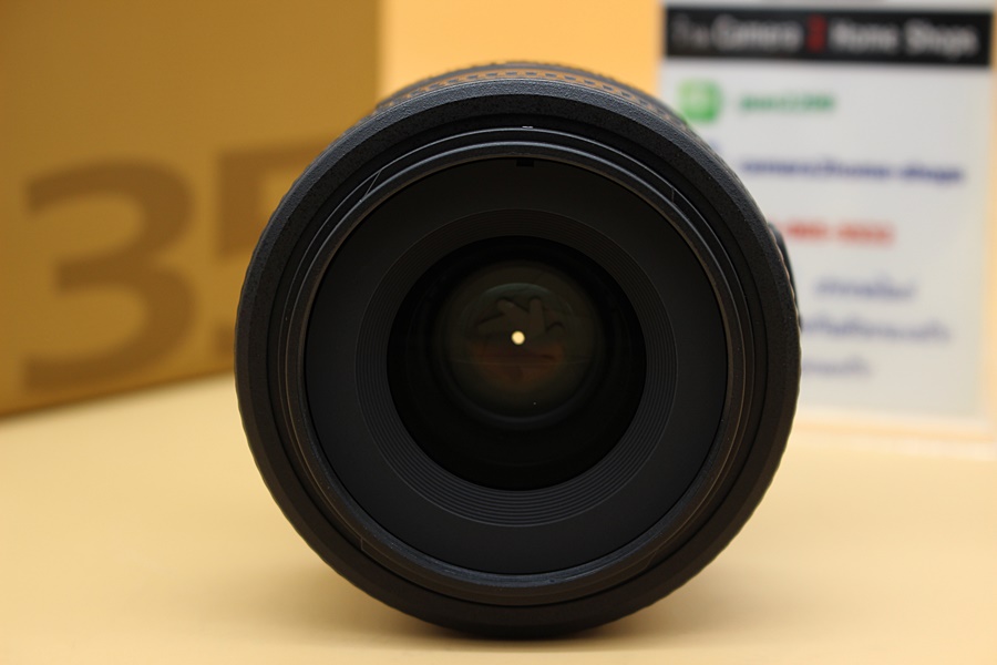 ขาย Nikon Lens AF-S DX 35mm F/1.8G สภาพสวยใหม่ ไร้ฝ้า รา ใช้งานน้อย อดีตประกันศูนย์ อุปกรณ์ครบกล่อง พร้อมHood+Filter  อุปกรณ์และรายละเอียดของสินค้า 1.Nikon