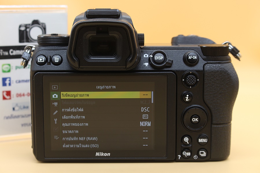 ขาย Body Nikon Z7 สภาพสวยใหม่มากๆ ชัตเตอร์ 5,119 รูป เครื่องศูนย์ไทย เมนูไทย อุปกรณ์พร้อมกระเป๋า จอติดฟิล์มแล้ว   อุปกรณ์และรายละเอียดของสินค้า 1.Body Niko