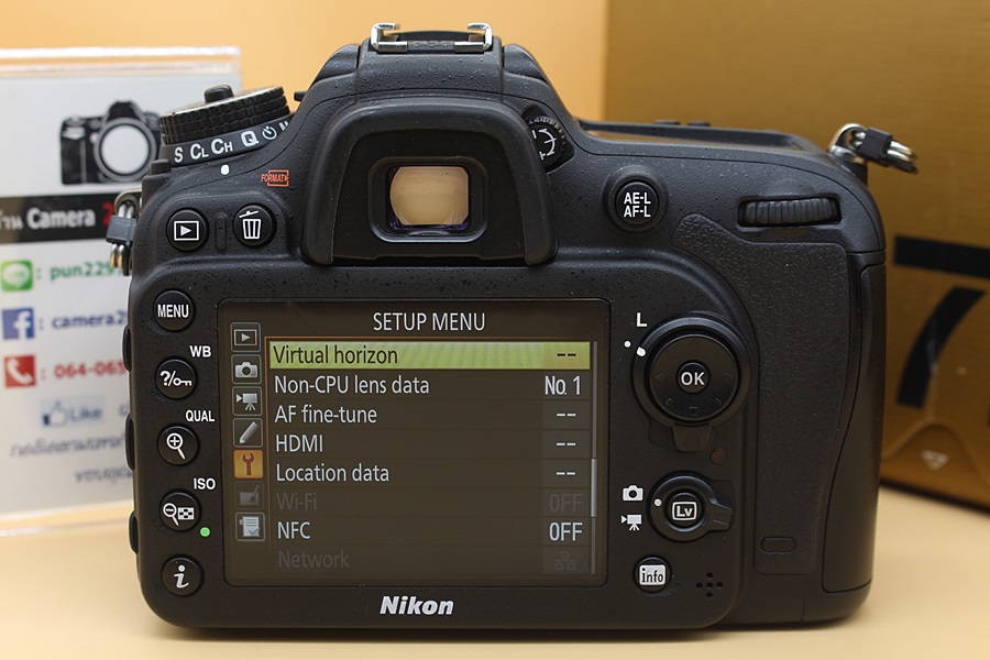 ขาย Nikon D7200 + lens 18-140mm อดีตประกันร้าน สภาพสวยใหม่ ชัตเตอร์ 26,XXX อุปกรณ์ครบกล่อง จอติดฟิล์มแล้ว  อุปกรณ์และรายละเอียดของสินค้า 1.Body Nikon D7200