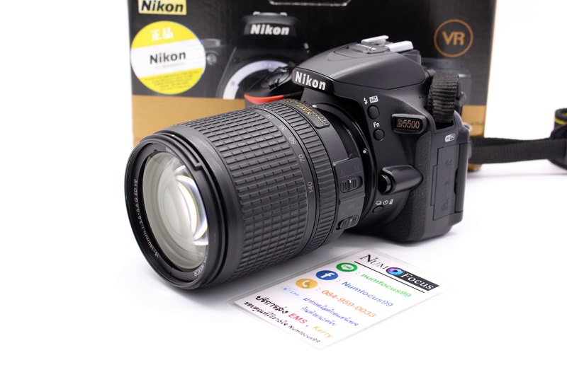 Nikon D5500 เลนส์ AF-S 18-140mm VR เมนูภาษาไทย สภาพสวย ใช้งานได้ปกติ ประกันหมดแล้ว อุปกรณ์พร้อมกล่อง