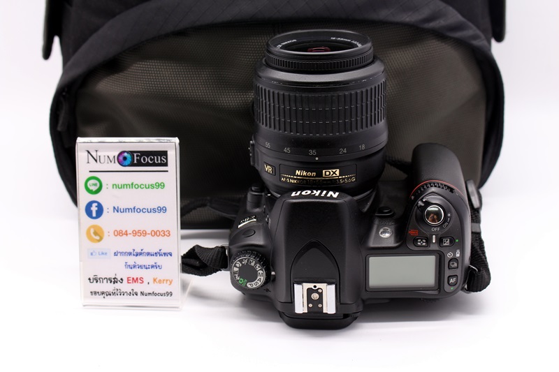 Nikon D80 เลนส์ AF-S 18-55mm VR ซัตเตอร์ 1หมื่น ประกันหมดแล้ว เมนูภาษาอังกฤษ ใช้งานได้ปกติ อุปกรณ์พร้อมกระเป๋า