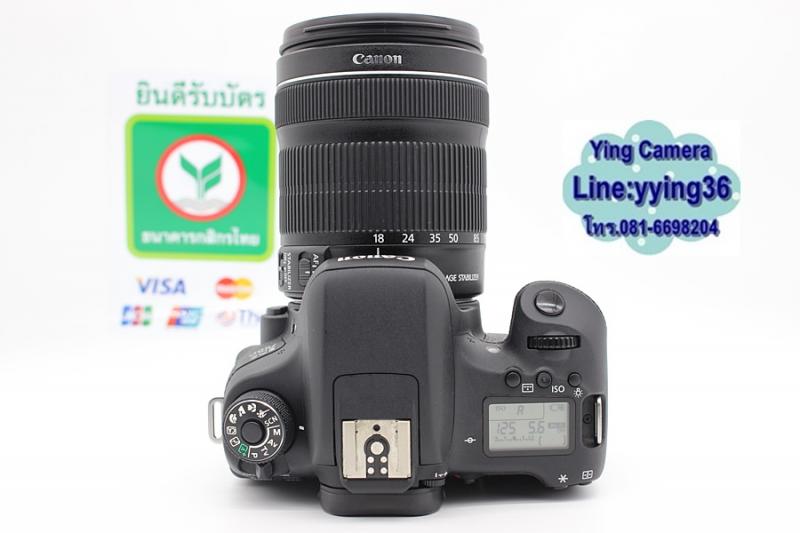 ขาย Canon EOS 760D + Kit 18-135mm IS STM สภาพสวย อดีตประกันศูนย์ ชันเตอร์ 5,xxxรูป มีระบบWi-FiและNFC อุปกรณ์ครบกล่อง