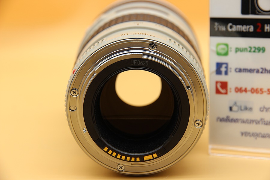 ขาย LENS CANON EF 70-200mm F/4L USM รหัส(UF) สภาพสวย อดีตประกันร้าน ไร้ฝ้า รา ตัวหนังสือคมชัด แถม Filter   อุปกรณ์และรายละเอียดของสินค้า  1.Lens canon EF 7