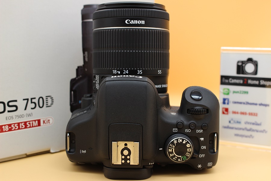 ขาย Canon EOS 750D + Lens EF-S 18-55mm IS STM อดีตประกันศูนย์ สภาพสวย ชัตเตอร์ 6,xxx รูป เมนูไทย จอติดฟิล์มแล้ว อุปกรณ์ครบกล่อง  อุปกรณ์และรายละเอียดของสิน