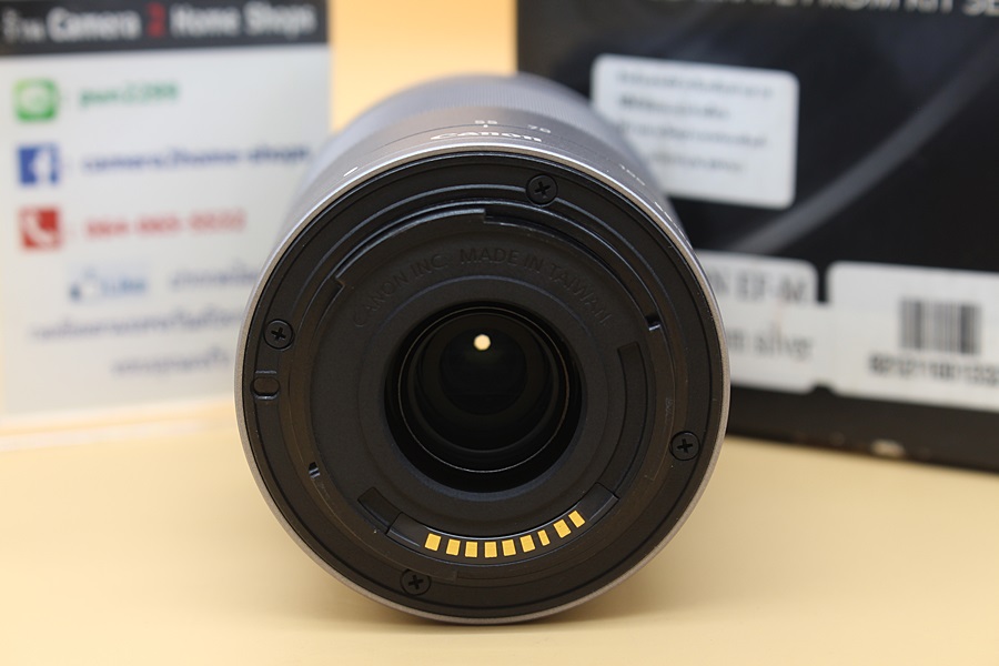 ขาย Lens Canon EF-M 55-200mm f/4.5-6.3 IS STM (สีเงิน) สภาพสวยใหม่มาก ไร้ฝุ่น ฝ้า รา อุปกรณ์พร้อมกล่อง อดีตประกันศูนย์  อุปกรณ์และรายละเอียดของสินค้า 1.Len