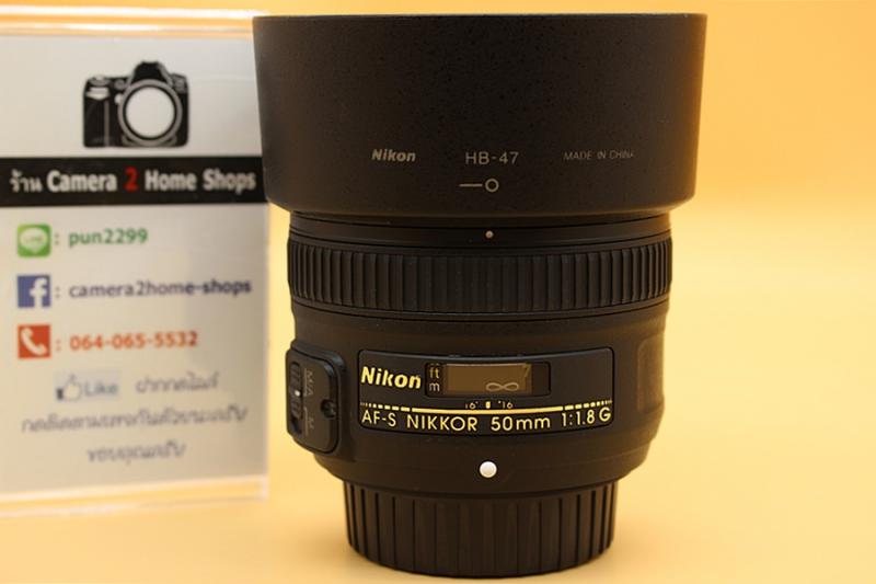 ขาย Lens Nikon AF-S 50 F1.8G สภาพสวย อดีตประกันร้าน ตัวหนังสือคมชัด ไม่มีฝุ่น ฝ้า รา ใช้งานน้อย พร้อม HOOD    อุปกรณ์และรายละเอียดของสินค้า 1.Lens Nikon AF