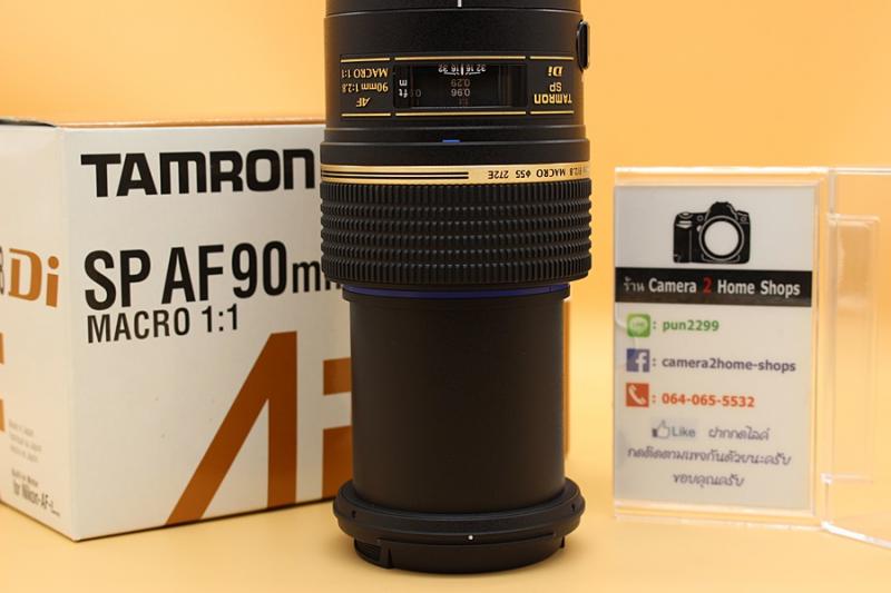ขาย LENS Tamron SP-AF 90mm F2.8 Di Macro 1:1 for(Nikon-AF) อดีตประกันศูนย์ สภาพสวยใหม่ ไร้ฝุ่น ฝ้า รา ตัวหนังสือคมชัด  ใช้งานน้อย อุปกรณ์ครบกล่อง  อุปกรณ์แ