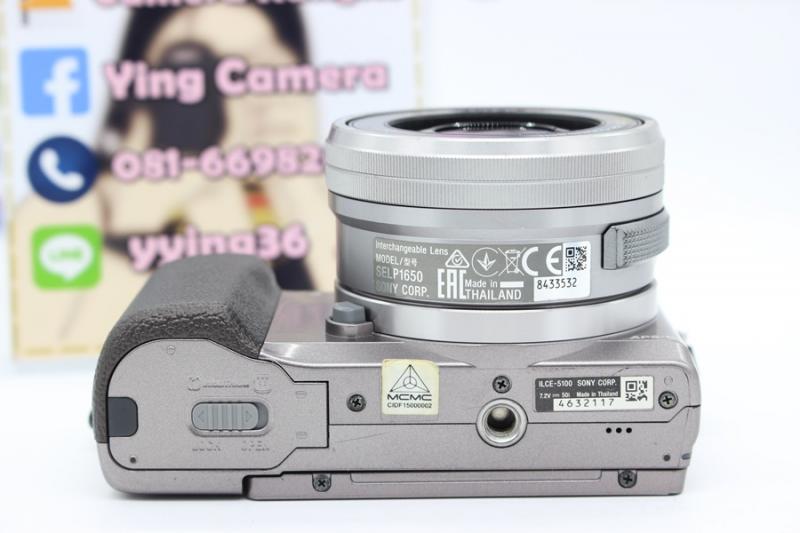 ขาย SONY A5100 + Lens 16-50mm(สีน้ำตาล) สภาพสวย(มีรอยขนแมวใต้ฐาน) เมนูไทย มีWIFIในตัว อดีตประกันศุนย์ อุปกรณ์พร้อมกระเป๋า Herringboneแท้