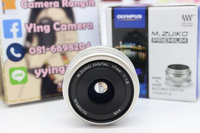 ขาย Lens Olympus M.Zuiko Digital 17mm F1.8(สีเงิน) สภาพสวย ไร้ฝ้า รา อดีตประกันศูนย์ อุปกรณ์พร้อมกล่อง