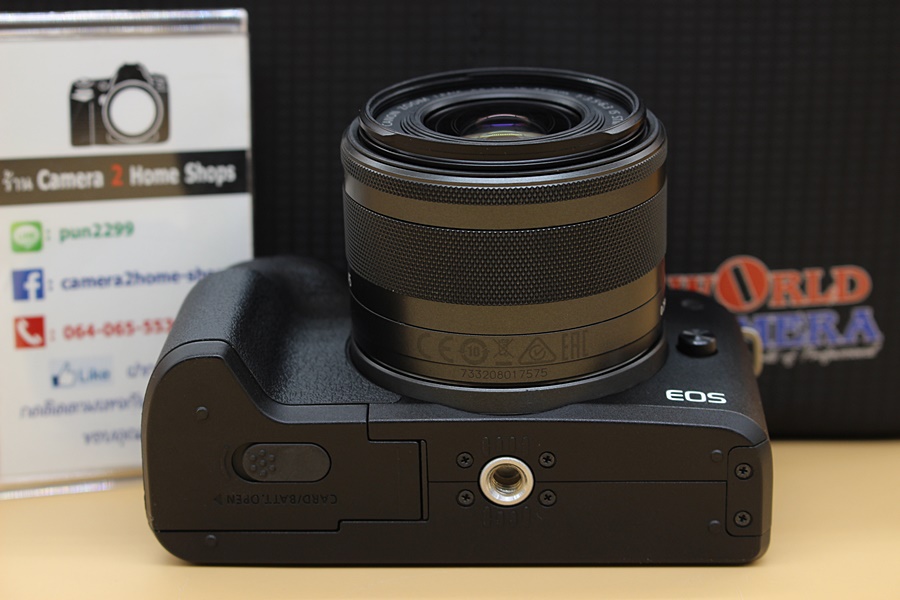 ขาย Canon EOS M50 + Lens 15-45mm IS STM (สีดำ) สภาพสวย อดีตประกันร้าน เมนูไทย มีWIFIในตัว จอทัชกรีน อุปกรณ์พร้อมกระเป๋า  อุปกรณ์และรายละเอียดของสินค้า 1.Bo