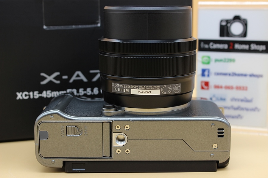 ขาย Fuji X-A7 + Lens 15-45mm(Dark Silver) สภาพสวย ประกันศูนย์ถึง 11-07-64 เมนูไทย อุปกรณ์ครบกล่องแถมกระเป๋า มีWiFiในตัว จอติดฟิล์มแล้ว  อุปกรณ์และรายละเอีย